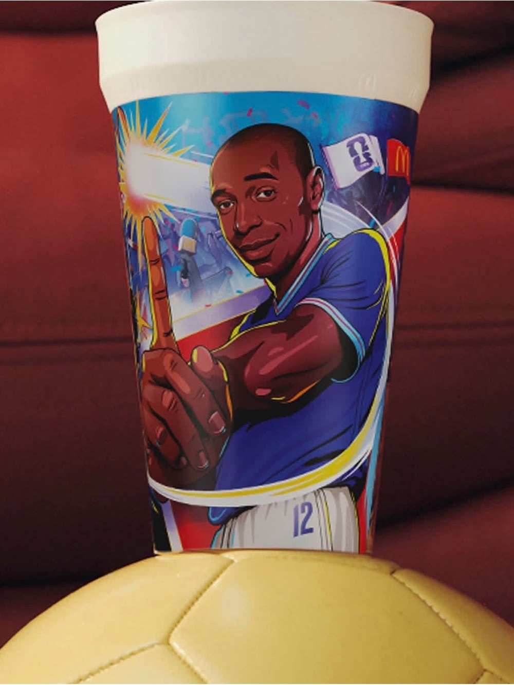 McDonald's FIFA Soccer Drinking Cup 590 mL Therry Henry